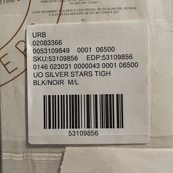 UO sheer silver star tight - Picture 5 of 5